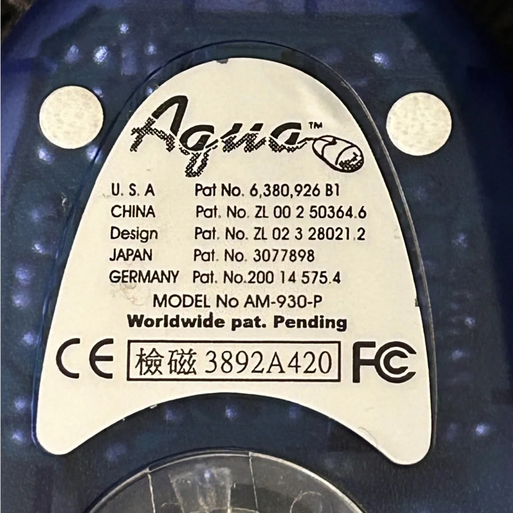 Awesome “Aqua Mouse” with Tiny Floating Laptop, Y2K Advertising -Not Tested-